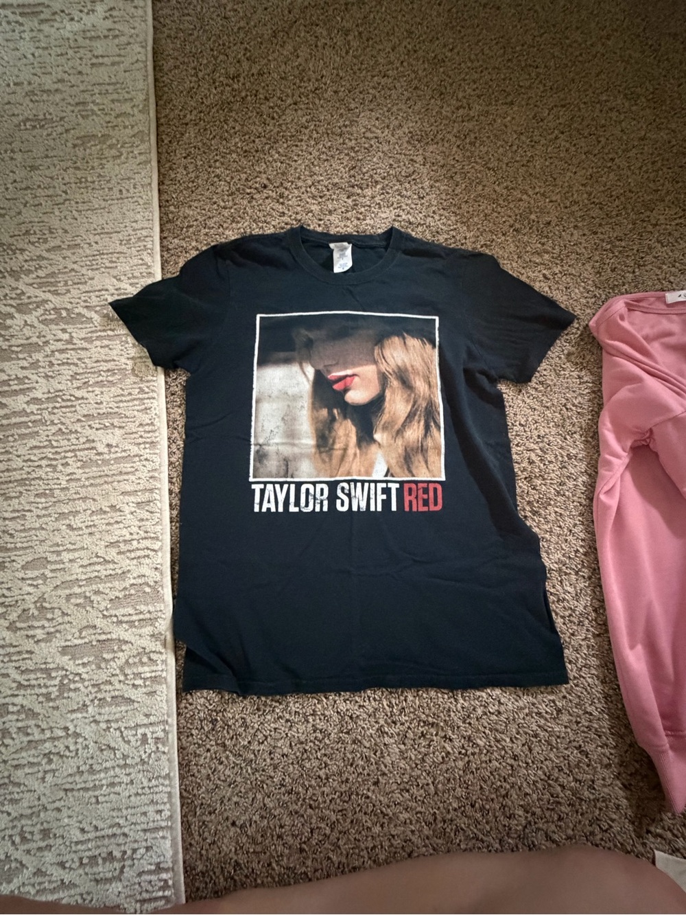 Soft Style Black Taylor Swift RED Graphic Tee